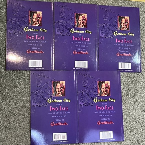 5 Nrmt Batman: One Shot DC (1995) Comic Book Two-face “Crime & Punishment” Lot - Picture 2 of 2